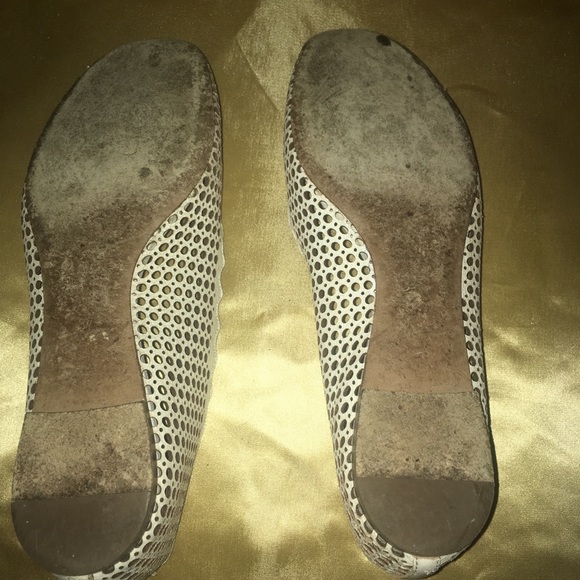 Chloé Lauren Ballet Flats White Perforated Leather - Picture 4 of 7